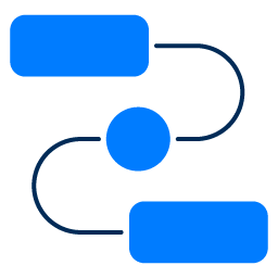 A blue ribbon with a pair of scissors on it.